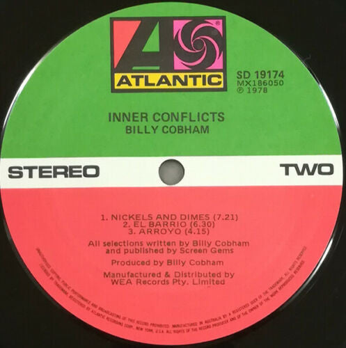 Billy Cobham – Inner Conflicts LP vinyl record, image 4 of 4