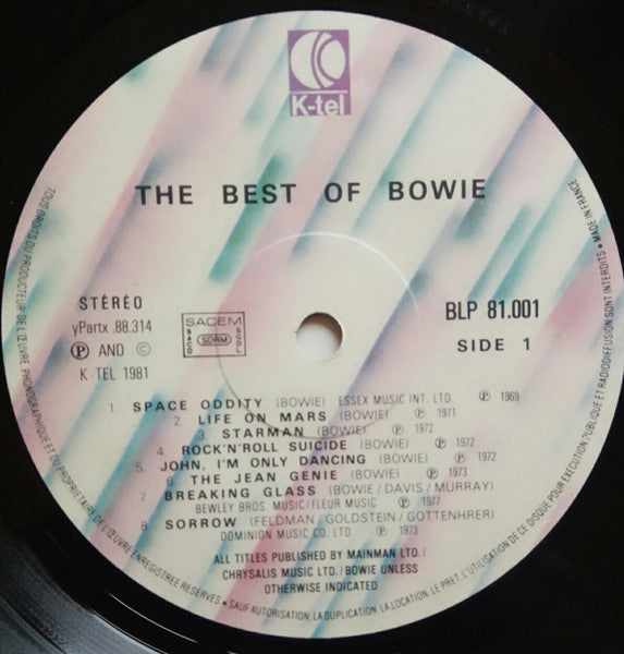 David Bowie – The Best Of Bowie LP vinyl record, image 3 of 5