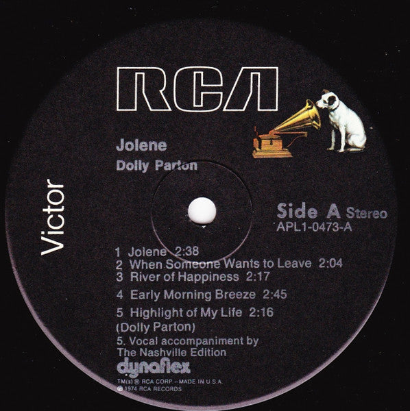 Dolly Parton – Jolene LP vinyl record, image 3 of 4