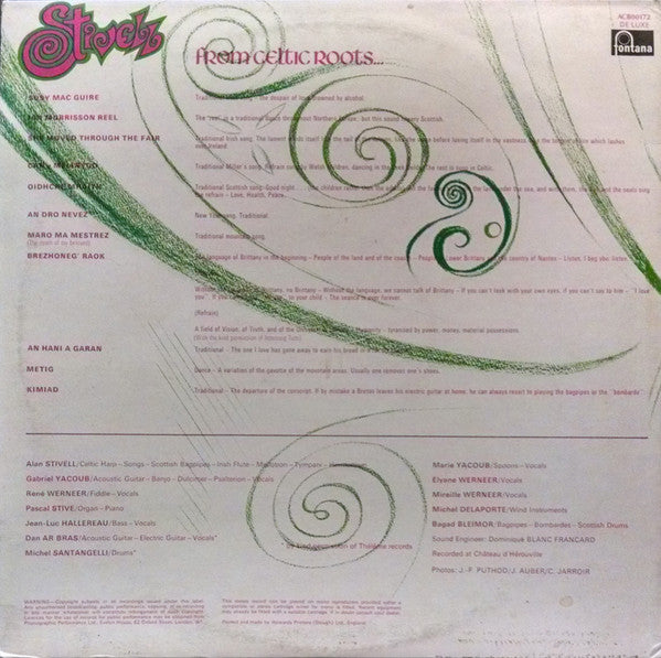 Alan Stivell – From Celtic Roots... LP vinyl record, image 2 of 4