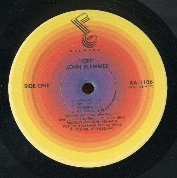 John Klemmer – Cry LP vinyl record, image 3 of 4