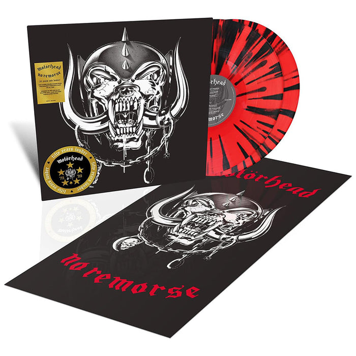 Motörhead – No Remorse (2xLP, Red & Black Splatter) LP vinyl record, image 2 of 2