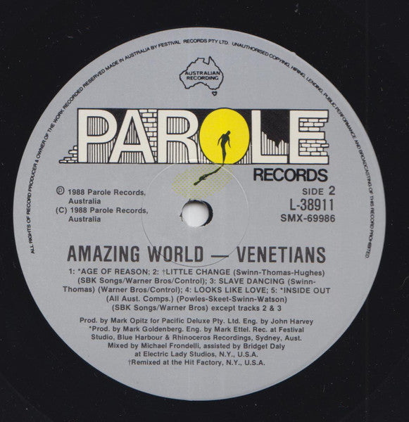 The Venetians – Amazing World LP vinyl record, image 4 of 4