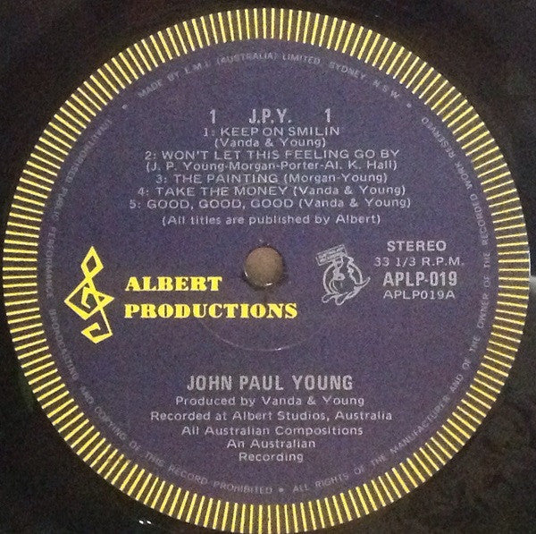 John Paul Young – J.P.Y. LP vinyl record, image 3 of 6
