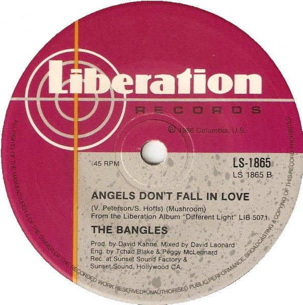 Bangles – Walk Like An Egyptian 7" vinyl record, image 2 of 2