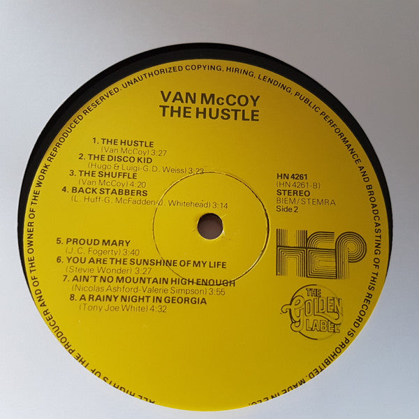 Van McCoy – The Hustle LP vinyl record, image 3 of 4