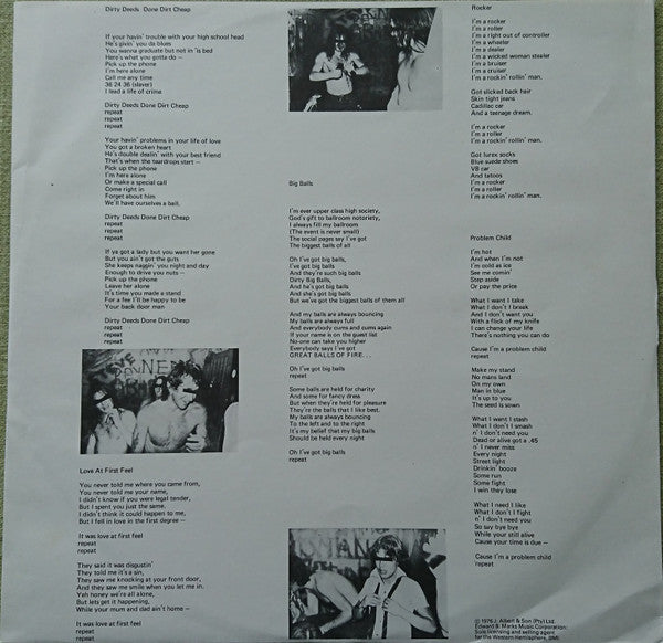AC/DC – Dirty Deeds Done Dirt Cheap LP vinyl record, image 5 of 10