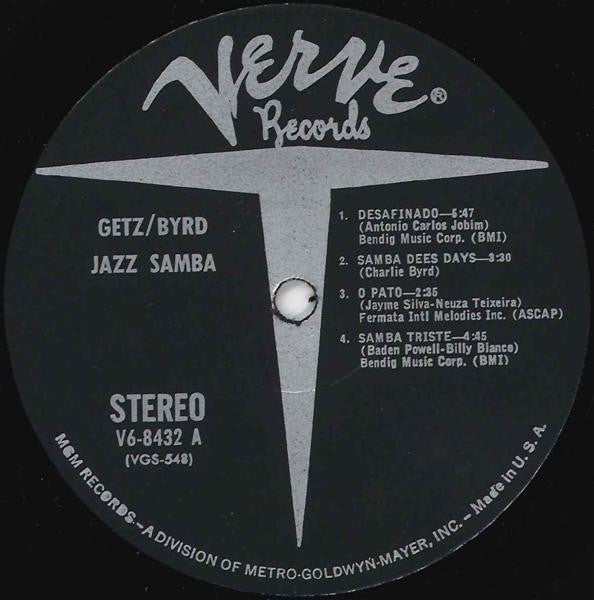 Stan Getz, Charlie Byrd – Jazz Samba LP vinyl record, image 4 of 8