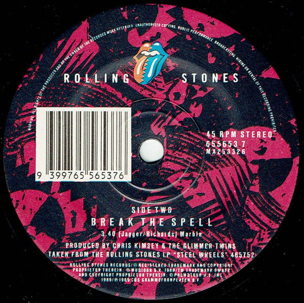 The Rolling Stones – Almost Hear You Sigh 7" vinyl record, image 2 of 4