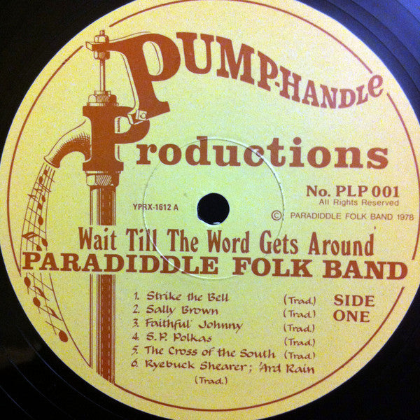 Paradiddle Traditional Folk Band – Wait Till The Word Gets Around LP vinyl record, image 4 of 5