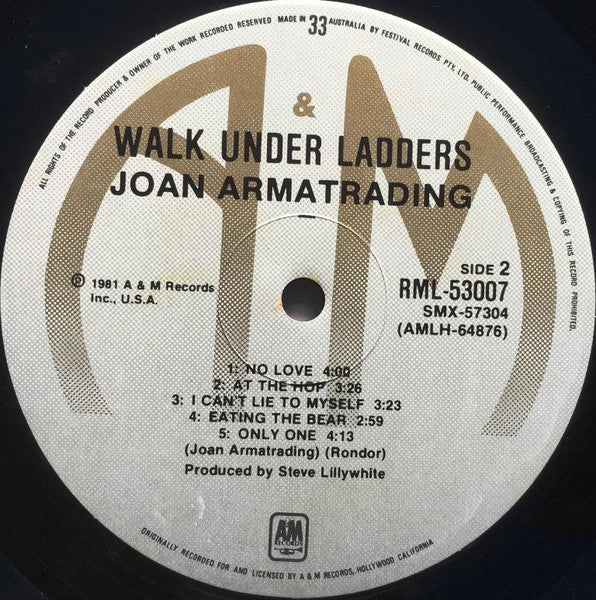 Joan Armatrading – Walk Under Ladders LP vinyl record, image 4 of 6