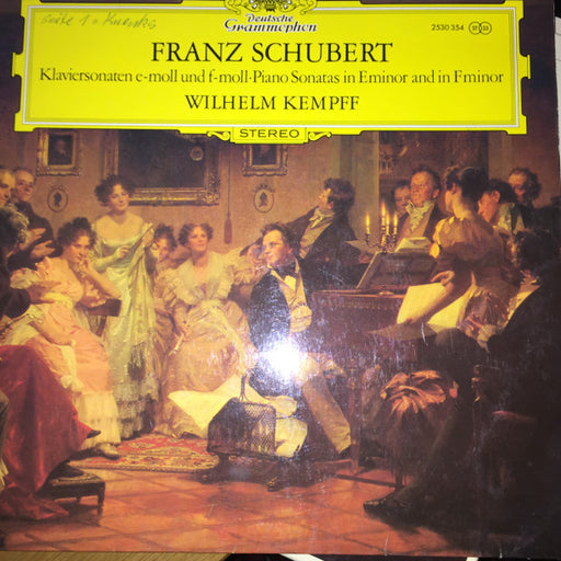 Franz Schubert, Wilhelm Kempff – Klaviersonaten E-Moll Und F-Moll LP vinyl record