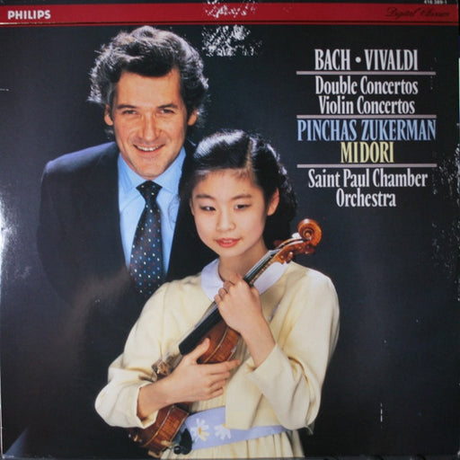Johann Sebastian Bach, Antonio Vivaldi, Pinchas Zukerman, Midori Goto, The Saint Paul Chamber Orchestra – Double Concertos Violin Concertos LP vinyl record, image 1 of 4