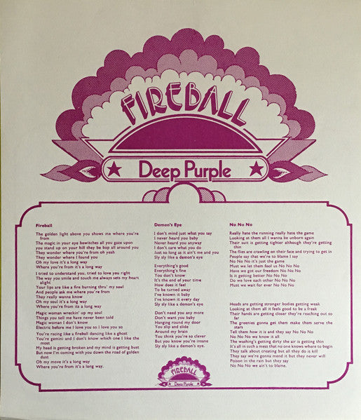 Deep Purple – Fireball LP vinyl record, image 4 of 7