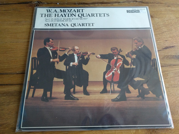 Wolfgang Amadeus Mozart, Smetana Quartet – The Haydn Quartets The Haydn Quartets No. 17 In B-Flat Major, "Hunt", Kv458 No. 15 In D Minor, Kv421 LP vinyl record, image 3 of 3