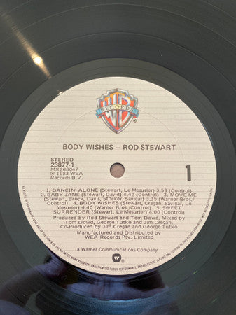 Rod Stewart – Body Wishes LP vinyl record, image 5 of 6