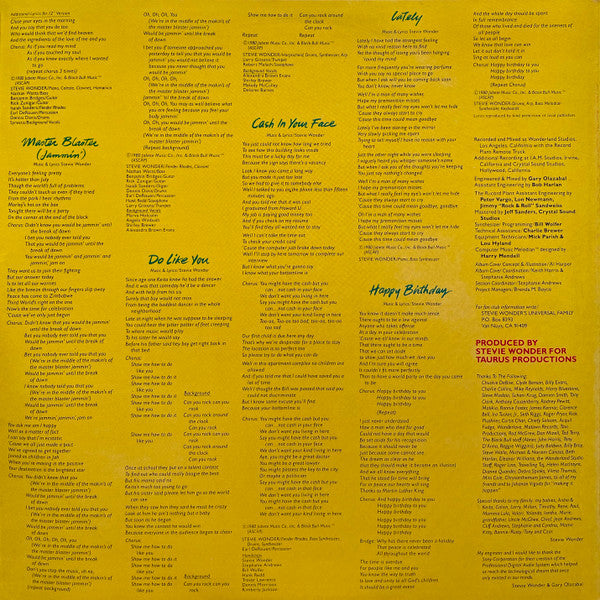Stevie Wonder – Hotter Than July LP vinyl record, image 4 of 10