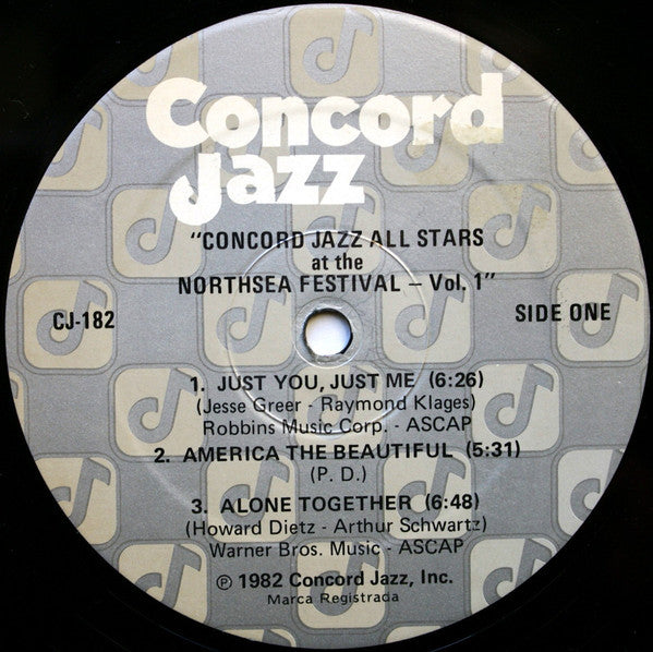 Concord Jazz All Stars – Concord Jazz All Stars At The Northsea Jazz Festival - Volume 1 LP vinyl record, image 3 of 7