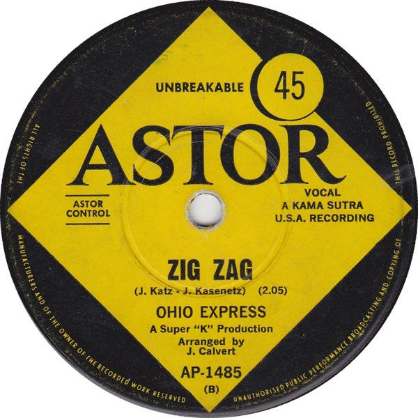 Ohio Express – Yummy Yummy Yummy 7" vinyl record, image 2 of 2