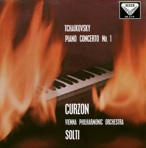 Pyotr Ilyich Tchaikovsky, Clifford Curzon, Wiener Philharmoniker, Georg Solti – Piano Concerto No. 1 LP vinyl record, image 1 of 4