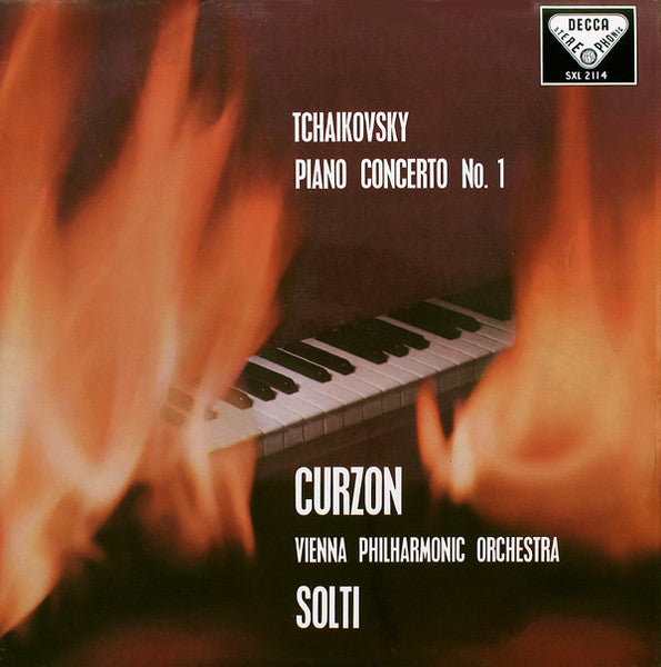 Pyotr Ilyich Tchaikovsky, Clifford Curzon, Wiener Philharmoniker, Georg Solti – Piano Concerto No. 1 LP vinyl record, image 1 of 4
