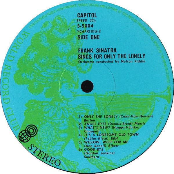 Frank Sinatra – Frank Sinatra Sings For Only The Lonely LP vinyl record, image 3 of 6