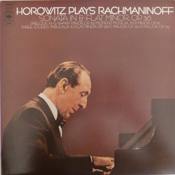 Vladimir Horowitz, Sergei Rachmaninoff – Horowitz Plays Rachmaninoff LP vinyl record, image 1 of 4