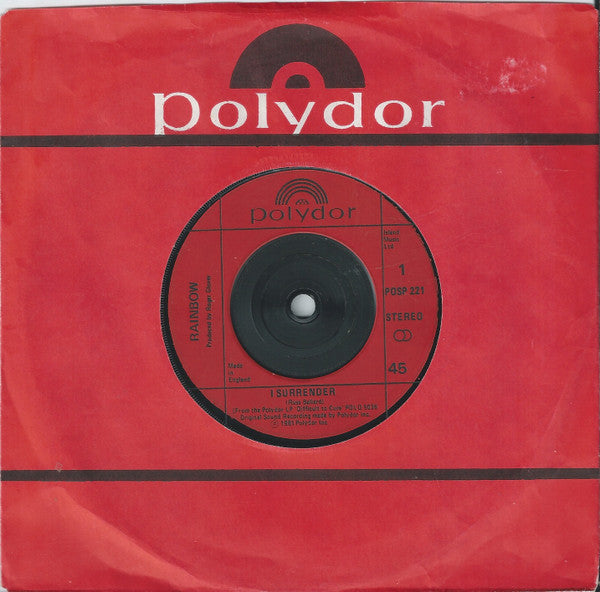 Rainbow – I Surrender 7" vinyl record, image 3 of 3