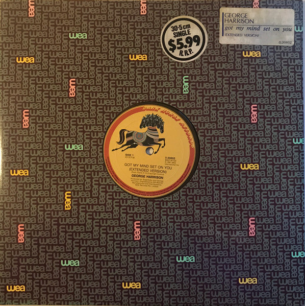 George Harrison – Got My Mind Set On You (Extended Version) 12" vinyl record, image 3 of 3