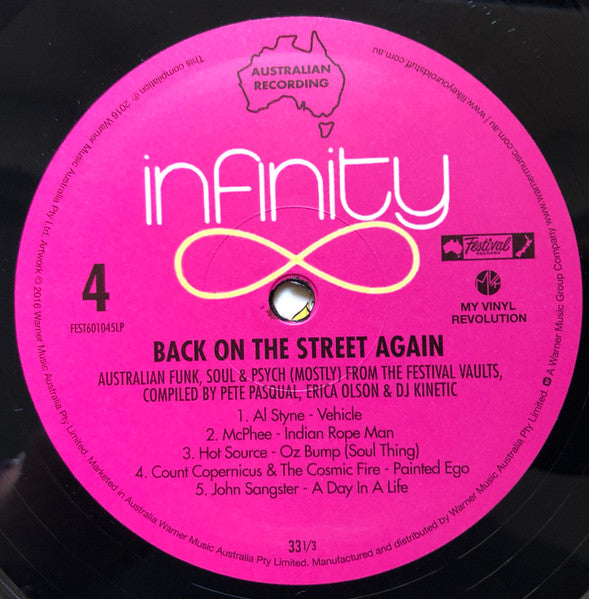 Various – Back On The Street Again (Australian Funk, Soul And Psych (Mostly) From The Festival Vaults) (2xLP) LP vinyl record, image 8 of 8