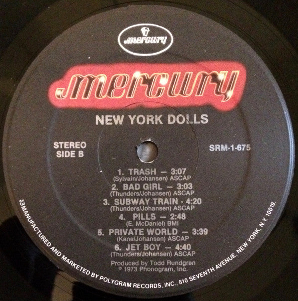 New York Dolls – New York Dolls LP vinyl record, image 4 of 4