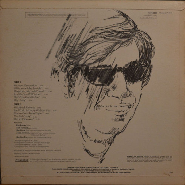 José Feliciano – Souled LP vinyl record, image 2 of 4