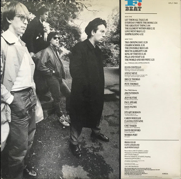 Elvis Costello & The Attractions – Punch The Clock LP vinyl record, image 2 of 6