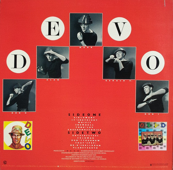 Devo – Freedom Of Choice LP vinyl record, image 2 of 6