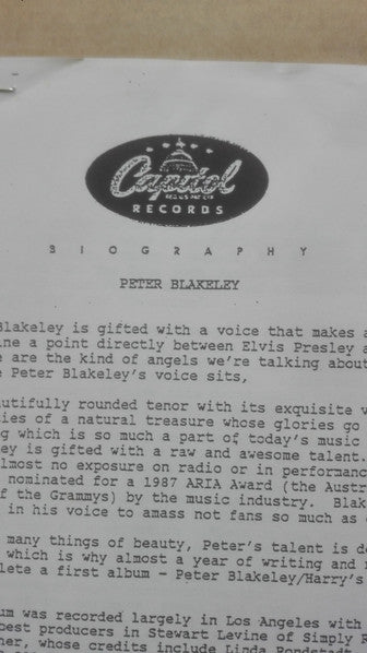 Peter Blakeley – Harry's Cafe De Wheels LP vinyl record, image 5 of 5