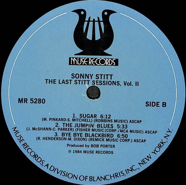 Sonny Stitt – The Last Stitt Sessions, Vol. 2 LP vinyl record, image 5 of 5