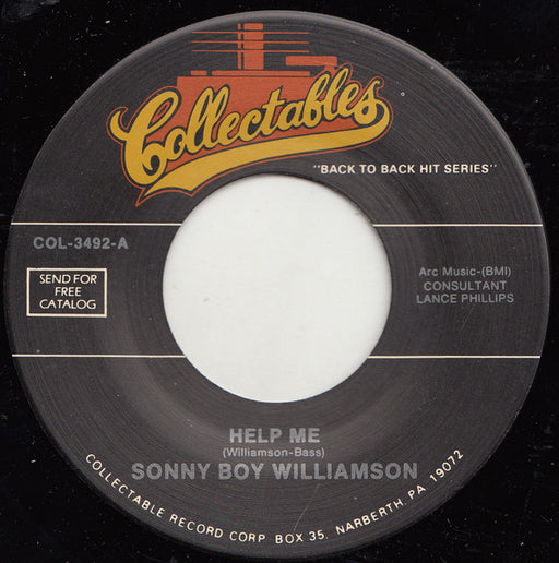 Sonny Boy Williamson – Help Me / Fattening Frogs For Snakes 7" vinyl record