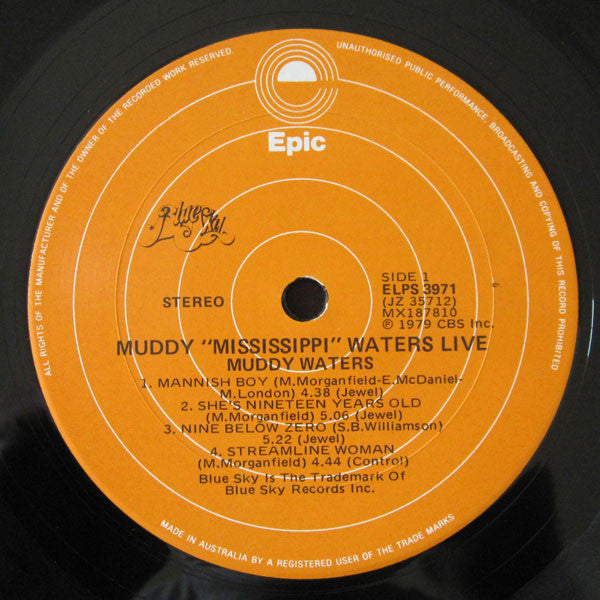 Muddy Waters – Muddy "Mississippi" Waters Live LP vinyl record, image 3 of 4