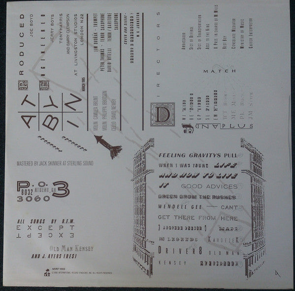 R.E.M. – Fables Of The Reconstruction / Reconstruction Of The Fables LP vinyl record, image 6 of 6