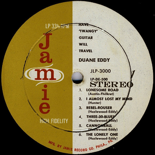 Duane Eddy – Have "Twangy" Guitar Will Travel LP vinyl record, image 3 of 4
