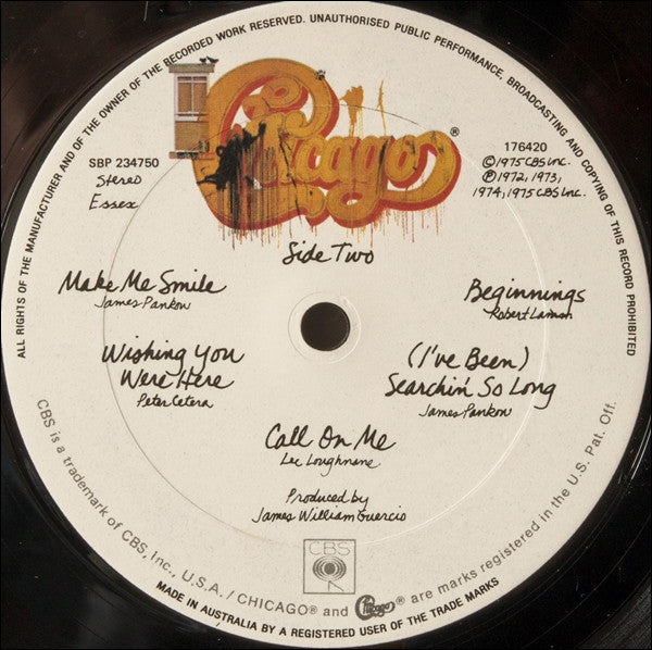 Chicago – Chicago IX - Chicago's Greatest Hits LP vinyl record, image 4 of 4