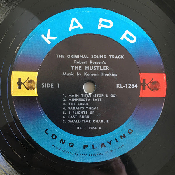 Kenyon Hopkins – The Hustler (The Original Sound Track) LP vinyl record, image 3 of 4