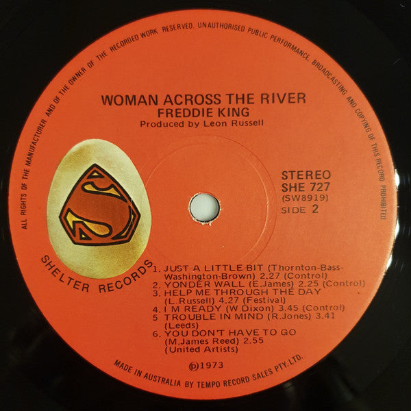 Freddie King – Woman Across The River LP vinyl record, image 4 of 4
