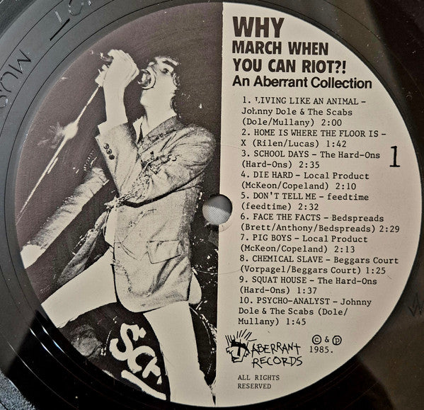Various – Why March When You Can Riot?! LP vinyl record, image 4 of 10