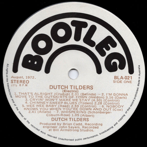 Dutch Tilders – Dutch Tilders LP vinyl record, image 5 of 6