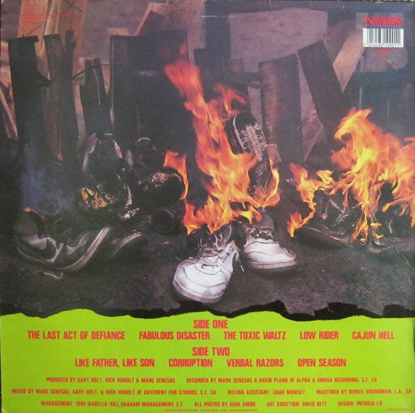 Exodus – Fabulous Disaster LP vinyl record, image 2 of 9