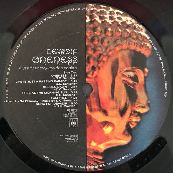 Devadip – Oneness (Silver Dreams-Golden Reality) LP vinyl record, image 6 of 8