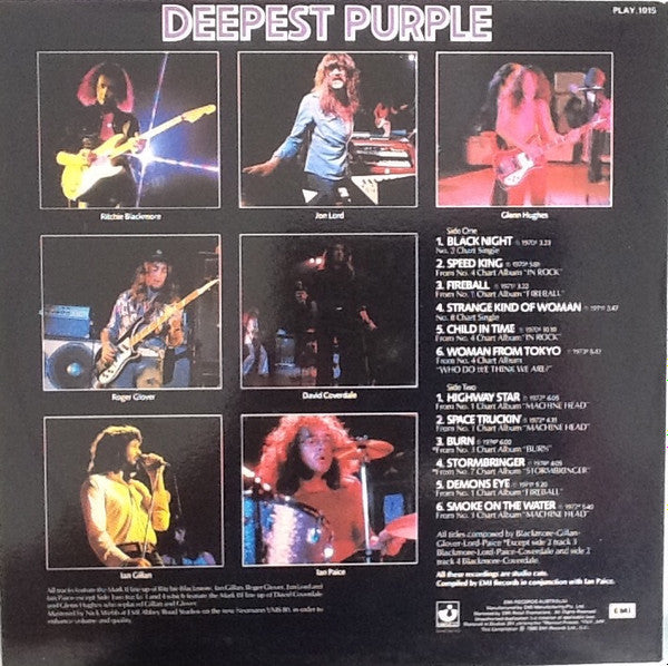 Deep Purple – Deepest Purple (The Very Best Of Deep Purple) LP vinyl record, image 2 of 4
