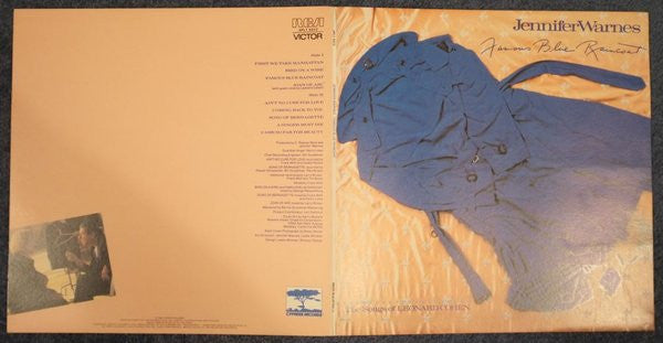 Jennifer Warnes – Famous Blue Raincoat (The Songs Of Leonard Cohen) LP vinyl record, image 5 of 6