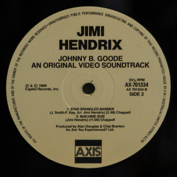 Jimi Hendrix – Johnny B. Goode An Original Video Soundtrack 12" vinyl record, image 4 of 4